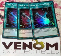 3x (M/NM) *EURO* Dark Ruler No More RA01-EN060 Super Rare 1st Edition YuGiOh - Image 1