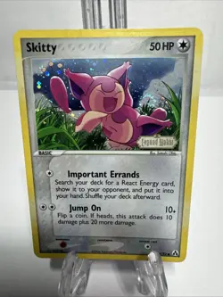 Skitty Confetti Holo Card 64/92 Legend Maker Pokemon TCG SWIRL - Image 1
