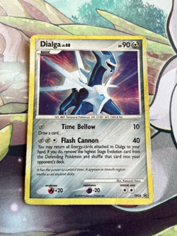 Dialga DP26 Diamond & Pearl Black Star Promo Holo Pokemon Card DMG - Image 1