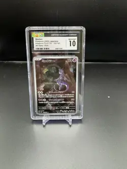 CGC 10 Gem Mint Mewtwo 183/165 Holo AR 151 sv2a Pokemon Card Japanese - Image 1
