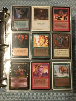 Big Vintage Binder 700 + Magic The Gathering Cards Unlimited Revised Legends MTG - Image 1