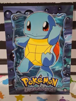 Squirtle E7 of 12 - Topps Series BLUE LOGO Pokemon Card Non Holo - Image 1