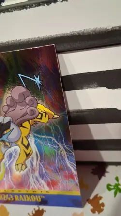 Raikou # 243 Pokemon Card Topps TV Animation Edition Foil Holo rare - Image 2