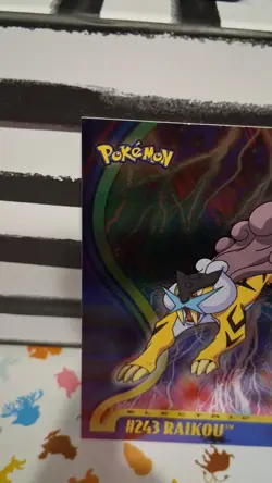 Raikou # 243 Pokemon Card Topps TV Animation Edition Foil Holo rare - Image 3