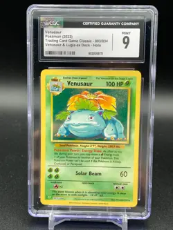 Pokemon Card CGC 9 Venusaur Classic TCG Box Base Set CLV 003/034 Holo Rare 2023 - Image 1