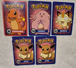 1998 Betty Crocker Pokemon Promo Cards Lot Of 5 *See Pics* - Image 1