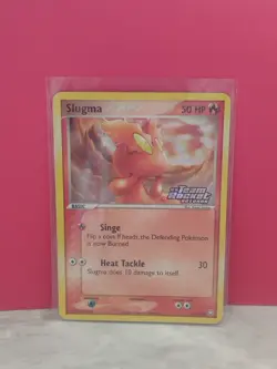 Pokemon Card Slugma 77/109 Stamped Holo Common Team Rocket Returns - Image 1