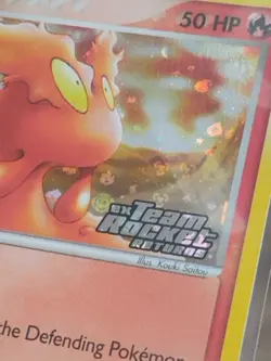 Pokemon Card Slugma 77/109 Stamped Holo Common Team Rocket Returns - Image 3