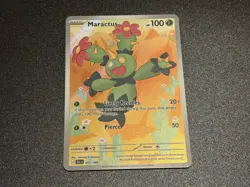 Pokemon TCG Maractus Illustration Rare Card 093/086 S&V Black Bolt - Image 1
