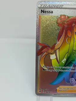 Nessa 196/185 Vivid Voltage NM Full Art Secret Rainbow Rare Pokemon Card | NM - Image 4