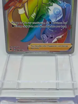 Nessa 196/185 Vivid Voltage NM Full Art Secret Rainbow Rare Pokemon Card | NM - Image 5