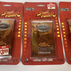 Epic Battles TCG Street Fighter Blister Card Booster Packs Sealed Lot of 4 NIB - Image 3