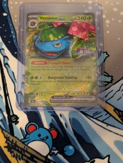 Pokemon TCG Venusaur EX Double Rare Holo Card 001/142 Stellar Crown Stamped NM - Image 3