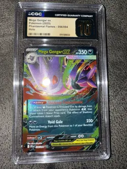 Mega Gengar ex 056/094 - Phantasmal Flames Pokemon Card - CGC 10 Pristine - G164 - Image 2