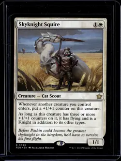 Skyknight Squire - 23 - FDN - NM - MTG Magic the Gathering - Image 1