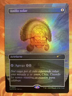 MTG Spanish Foil Borderless Anillo Solar (Sol Ring) Secret Lair Nuestra Magia!! - Image 1