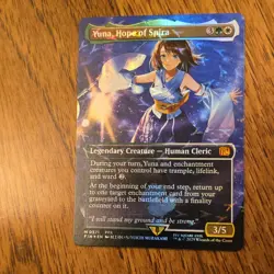 Final Fantasy MTG Yuna, Hope of Spira 0571 FFX Foil Rare Green White 3/5 - Image 1