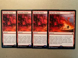 MTG 4x Volcanic Vision Dragons of Tarkir Modern Magic the Gathering x4 NM - Image 1