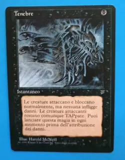 Magic the Gathering MTG Legends FBB DARKNESS (TENEBRE) VLP/EX ITALIAN C 1995! - Image 1