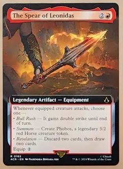 The Spear of Leonidas (Extended Art) MTG: Assassin's Creed Regular - US SELLER - Image 1