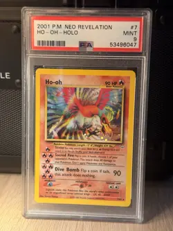 Ho-Oh Neo Revelation Holo PSA 9 Pokemon - Image 1