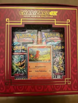 Pokemon TCG: Charizard EX Super Premium Collection New Factory Sealed Box 10 Pks - Image 3