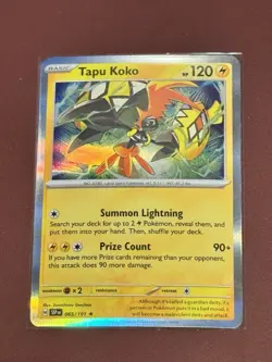Pokemon Tapu Koko - 065/191 - Holo Rare - Surging Sparks | FREE Shipping 2+ - Image 1