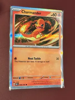 Charmander 26/197 NM Scarlet & Violet (Obsidian Flames) Pokemon - Image 1