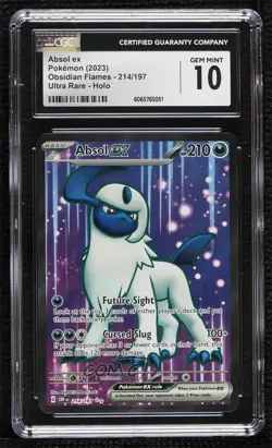 Absol ex Ultra Rare Pokemon SV03: Obsidian Flames (OBF) CGC 10 Gem Mint - Image 1