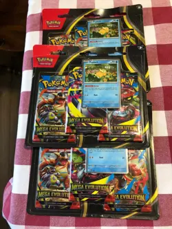 Pokemon TCG Mega Evolution 3- Pack Blister Lot of 3 Psyduck - Image 1