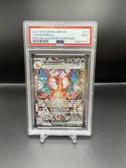 2023 POKEMON OBF EN-OBSIDIAN FLAMES SPECIAL ILLUSTRATION RARE CHARIZARD EX PSA 9 - Image 1