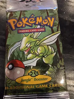 Pokemon Jungle Booster Pack - Factory Sealed - long steam - Scyther Artwork - Image 2