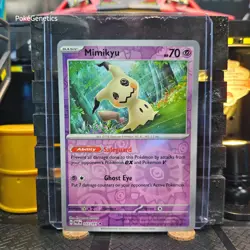 Mimikyu Paldean Fates Reverse Holo Pokemon TCG 037/091 Scarlet & Violet Rare - Image 1