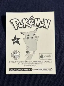 Gengar Merlin Pokemon Album Stickers Silver Prism #S15 1999 - Image 2