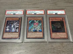 Yu-Gi-Oh! Ulti 1st Ed PSA 7 LOT! CYBER JAR/SPELLBOOK MAGICIAN/HIGH PRIESTESS - Image 1
