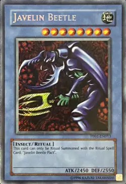 Javelin Beetle PP01-EN013 Unlimited Secret Rare LP Misprint Secret Not Super - Image 1