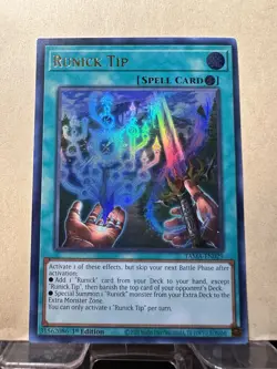 Yugioh! Runick Tip TAMA-EN029 Ultra Rare 1st Edition NM - Image 1