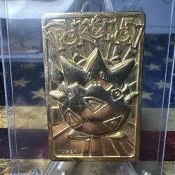 Pokemon 23K Gold Plated Trading Card | Togepi | Burger King Edition - Image 1