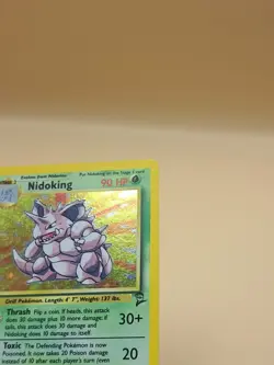 1999-2000 Pokemon Nidoking Holo Base Set Card 11/130 Rare 2nd Edition - MP!! - Image 3