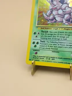 1999-2000 Pokemon Nidoking Holo Base Set Card 11/130 Rare 2nd Edition - MP!! - Image 5