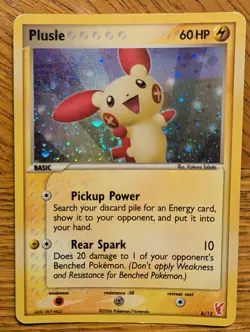 Plusle 6/12 Holo EX Trainer Kit Pokemon TCG Card - Image 1