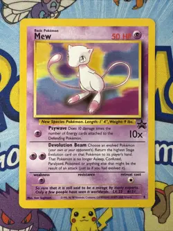Mew Black Star Promo 8 Pokemon Cards WoTC LP - Image 1