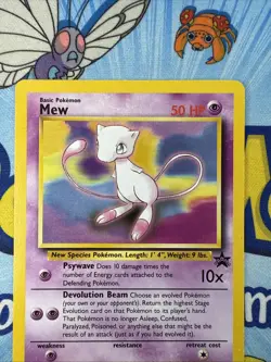 Mew Black Star Promo 8 Pokemon Cards WoTC LP - Image 2