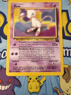 Mew Black Star Promo 8 Pokemon Cards WoTC LP - Image 3