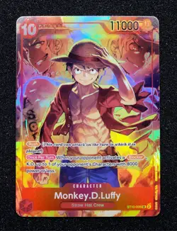 Monkey.D.Luffy ST10-006 SR Treasure Booster Set Promo One Piece Card Game - Image 1