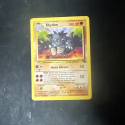 RHYDON - Jungle Set - 45/64 - Uncommon Pokemon Card - Unlimited Edition D18 - Image 1