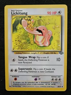 NM Near Mint Lickitung 38/64 - Jungle Set Unlimited - WOTC - Pokemon Card - 1999 - Image 1