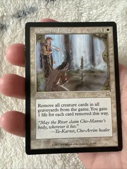 MTG Magic The Gathering Card Honor the Fallen Mercadian Masques Regular 21/350 - Image 2