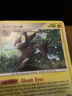 Luxray Holo Rare Pokemon TCG Card 7/130 Diamond & Pearl Base Set - Image 4