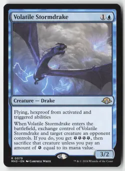 MTG - Volatile Stormdrake R Modern Horizons 3 79 LP-NM - Image 1